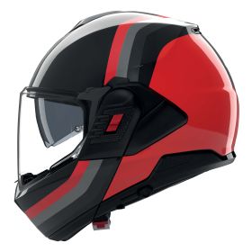 Casque modulable réversible NOLAN N120-1 Lineo 351 noir rouge