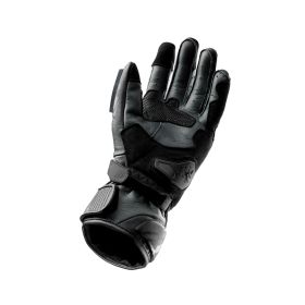 REBELHORN VIPER Black Leather Men's Motorcycle Gloves