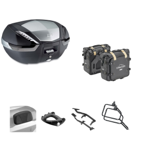 GIVI V47 TECH Top Case Kit CANYON Smoke Black 47/25L für BMW R GS