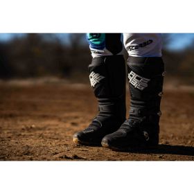 ACERBIS genehmigte Motorradstiefel Whoops schwarz/weiß 4 Schnallenverschluss