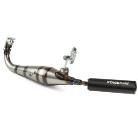 Marmitta completa STAGE 6 STREETRACE terminale nero per Peugeot 103 Spx