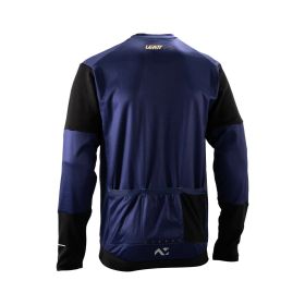 Maglia MTB LEATT Endurance 3.0 maniche lunghe blu galassia WarmYarn 3 tasche YKK