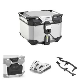 GIVI OUTBACK EVO SMART Topcase kit aluminum for BMW F 900 GS