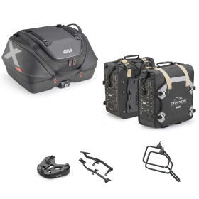 Kit GIVI bauletto X-LINE borsa CANYON nero 40/35L per APRILIA