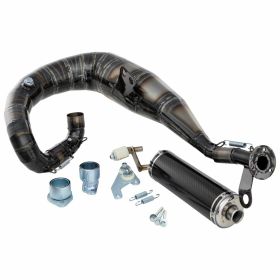 Marmitta Racing SIP PERFORMANCE in acciaio con silenziatore in carbonio e attacco Lambda
