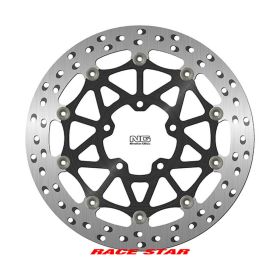 Disque de frein avant NG Racing droit/gauche 5 trous 10,25 mm pour KAWASAKI
