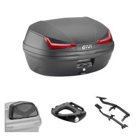 GIVI E455 SIMPLY IV Top Case Noir Rouge 45L pour YAMAHA TRACER 7