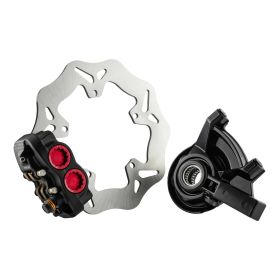 SIP Bremskit Schwarz/Rot Vorderbremsscheibe für PIAGGIO PX/GRIMECA Classic-NT