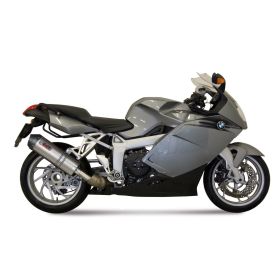 MIVV Slip-on Auspuff Oval Titan Carbon Endkappe für BMW K 1200 R/S/GT