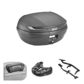 Kit topcase GIVI V45 ARENA TECH noir pour KAWASAKI Z 650