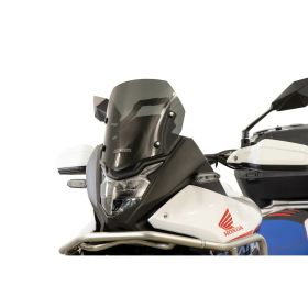 ISOTTA Pare-brise bas fumé 320x350mm Supports de montage inclus pour HONDA Transalp XL
