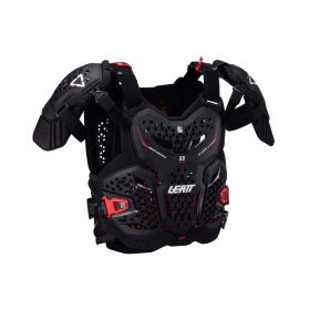 Pettorina moto LEATT 5.5 Pro Evo nero rosso certificazione CE