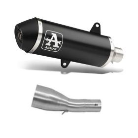 ARROW Urban Slip-On Rennschalldämpfer Dunkel Aluminium und Anschluss für Yamaha Xmax 300