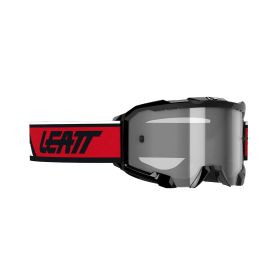 Masque cross LEATT Velocity 4.5 Iriz noir rouge lentille argent 50%