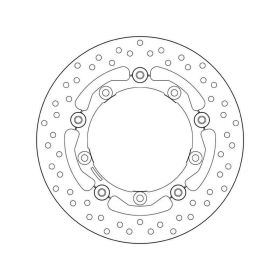 Disque de frein flottant BREMBO 78B40817 Série Gold D.267 épaisseur 5 mm 5 trous YAMAHA