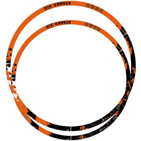 Kit adesivo cerchione 12 pollici STAGE6 arancione/nero