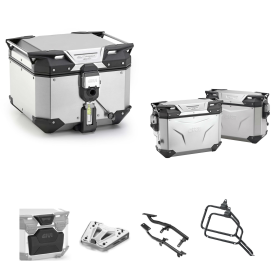 GIVI EVO SMART aluminum top case luggage gray 42/37-33L for BMW F GS
