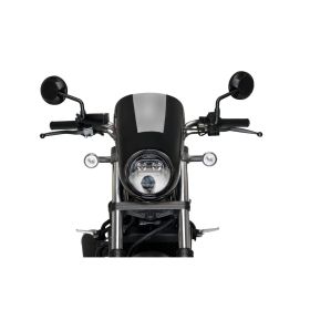 Cupolino PUIG semicarenato nero omologato ABE per Honda rebel