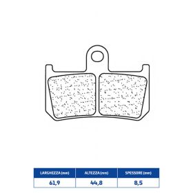 Plaquettes de frein avant CL BRAKES 1180C60 Racing pour YAMAHA