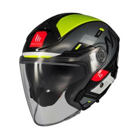 MT HELMETS COSMO SV SILENCE B3 Casque Jet Orange/Noir Brillant