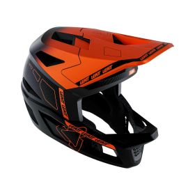 Casque LEATT Gravity 6.0 MTB coque en carbone rouge vif