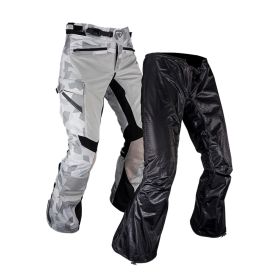 Pantalon moto LEATT ADV FlowTour 7.5 Steel gris noir double couche