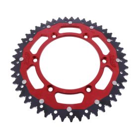ZF Crown 49 Teeth Pitch 520 Red Black Dual ZFD-251-49-RED