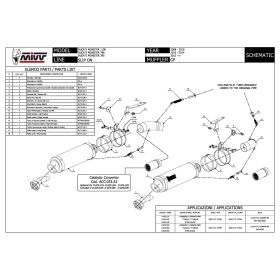 MIVV GP Schwarz Slip-on Dual Auspuff für DUCATI Monster 1100