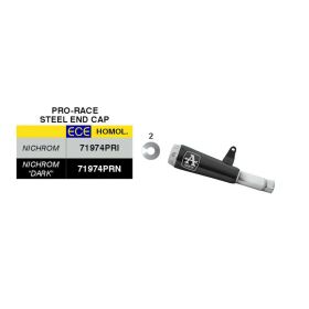 ARROW Pro-Race Black Nichrom Slip-On Auspuff genehmigt für Triumph SPEED 400