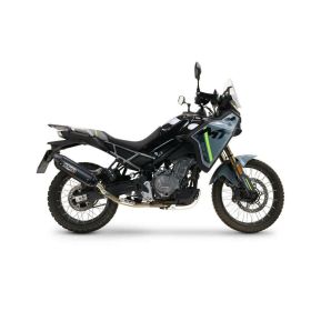 GPR genehmigte Slip-On Auspuffanlage Furore-X Schwarz Titan für Cf Moto 450 MT Euro5 Plus