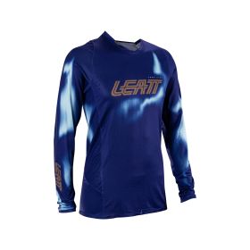 Maillot motocross femme LEATT Moto 4.5 Lite bleu profond filet élastique