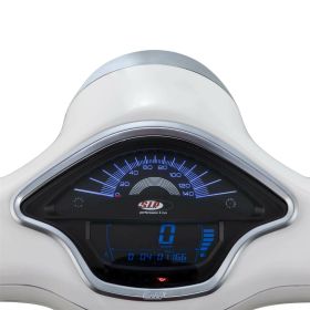 Cadre de compteur de vitesse en plastique SIP en chrome mat pour Vespa Primavera/Sprint