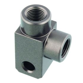 Sdoppiatore tubo freno 2 vie 90 gradi foro TYP812 M10x1 antracite