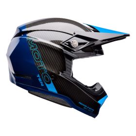 Casque motocross BELL Moto-10 Spherical Strike noir bleu