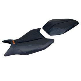 Seat cover Cannes Ultragrip BL with logo for KTM 990 duke