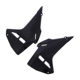 Coppia fianchetti radiatore POLISPORT nero per Honda CRF