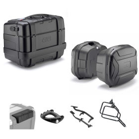 GIVI TREKKER LITE schwarz 46/35L Topcase Gepäckset für SUZUKI DL V STROM