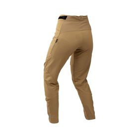 Pantalons techniques de VTT pour femmes LEATT Trail 2.0 Slim Stretch Marron UPF 50+