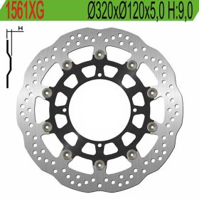 Disco freno anteriore NG lato sinistro 4 fori da 8,25mm per HUSQVARNA