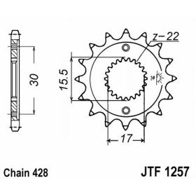 JT JTF1257.14 Pinion