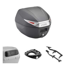 GIVI C30 TECH 30L Top Case Kit Smoke Black für KYMCO DINK X IE 4T