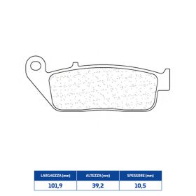 CL BRAKES 3097MSC Bremsbelagsatz gesinterte Verbindung