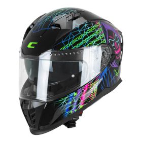 Casco integrale CGM 311T BLAST TECH nero viola verde fluo