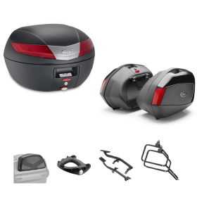 Kit GIVI bauletto V40 valigia V35 nero rosso 40/35L per YAMAHA