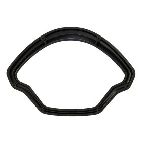 Cornice contachilometri SIP alluuminio CNC nero anodizzato per Vespa GTS