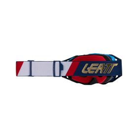 Masque cross LEATT Velocity 6.5 Cryztal Iriz Royal bleu lentille orange 22%