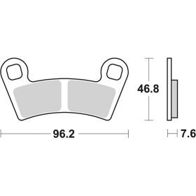 SBS 898PSI Brake Pad Set Sintered Compound for POLARIS