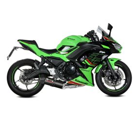 MIVV genehmigte OVAL-Kohlenstoff-Komplettauspuffanlage für KAWASAKI NINJA 650