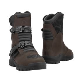 ACERBIS Grimsel Braune Wasserdichte Motorradstiefel mit 2 Hakenverschluss