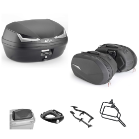 Kit GIVI bauletto SIMPLY IV TECH borsa ST609+ nero fumè 45/25L per HONDA CB A HORNET